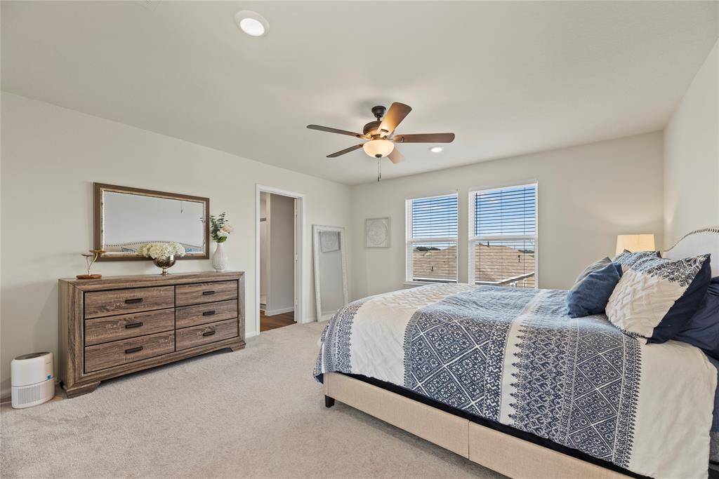 Spacious  primary bedroom
