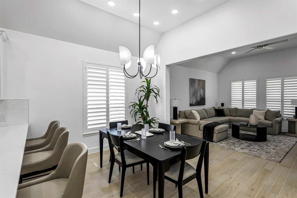 Enjoy effortless entertaining and everyday comfort with the seamless flow from the breakfast bar to the dining area. The layout invites connection, whether you're hosting guests or enjoying a quiet meal at home.