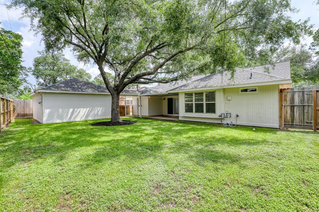 Large backyard