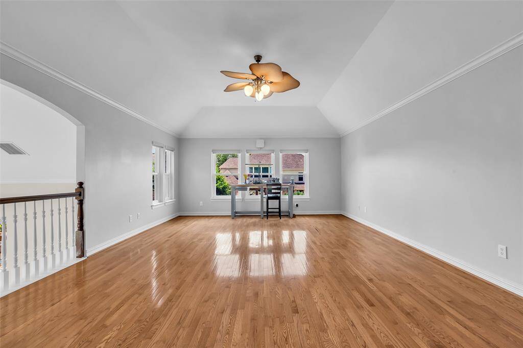 Large Game room over looking the family room