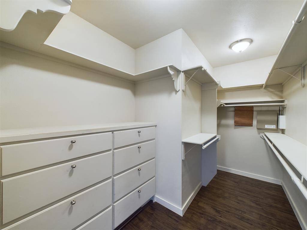 Huge Primary Closet with Built-ins