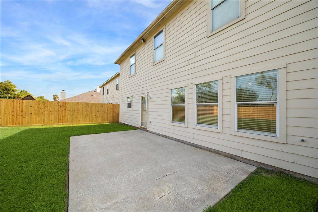 Large outdoor patio