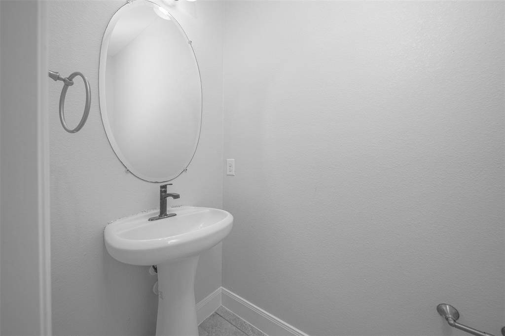 Downstairs powder room
