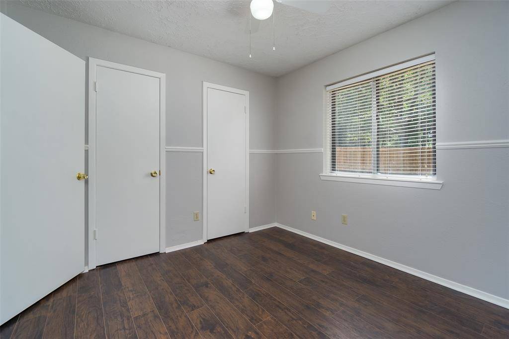 Secondary bedroom with two door closet access