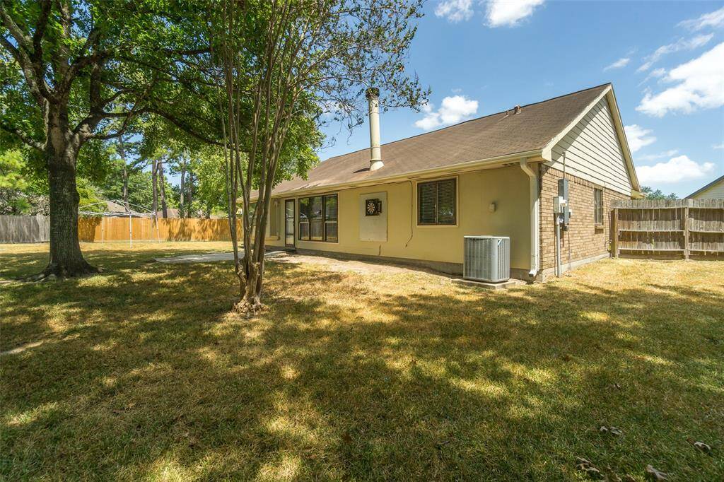 Large back yard