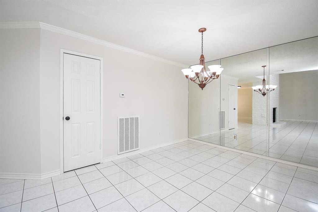 Formal dining room is adjacent to kitchen