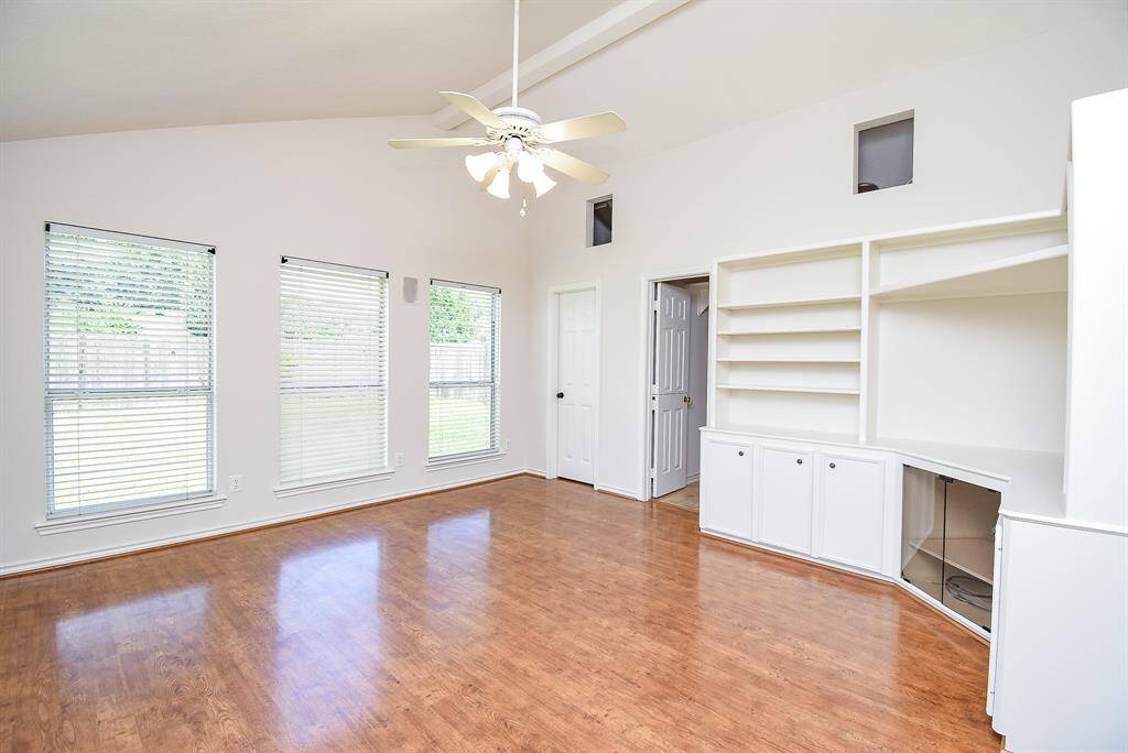 Previous owner used this as kids game room.   Could easily be a 4th bedroom with closet space already here