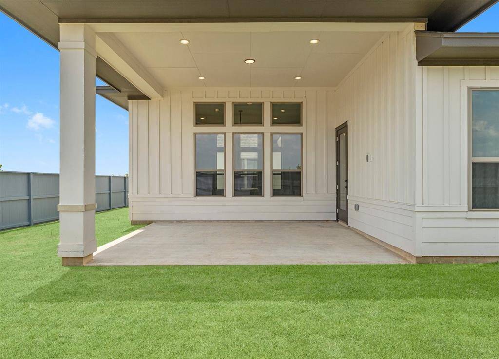 Covered Rear Patio with Fan Pre-wire