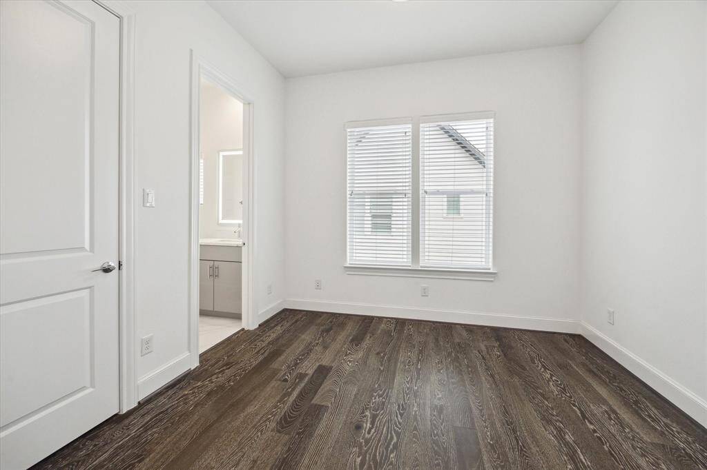 Stunning primary suite with walk-in closets