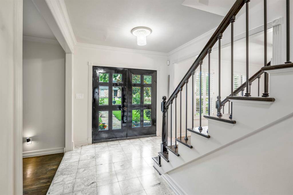 The home is light and bright and offers natural as well as stunning overhead lighting.