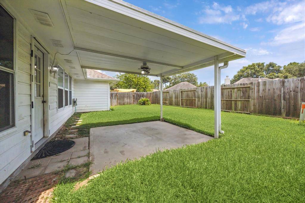 Covered patio