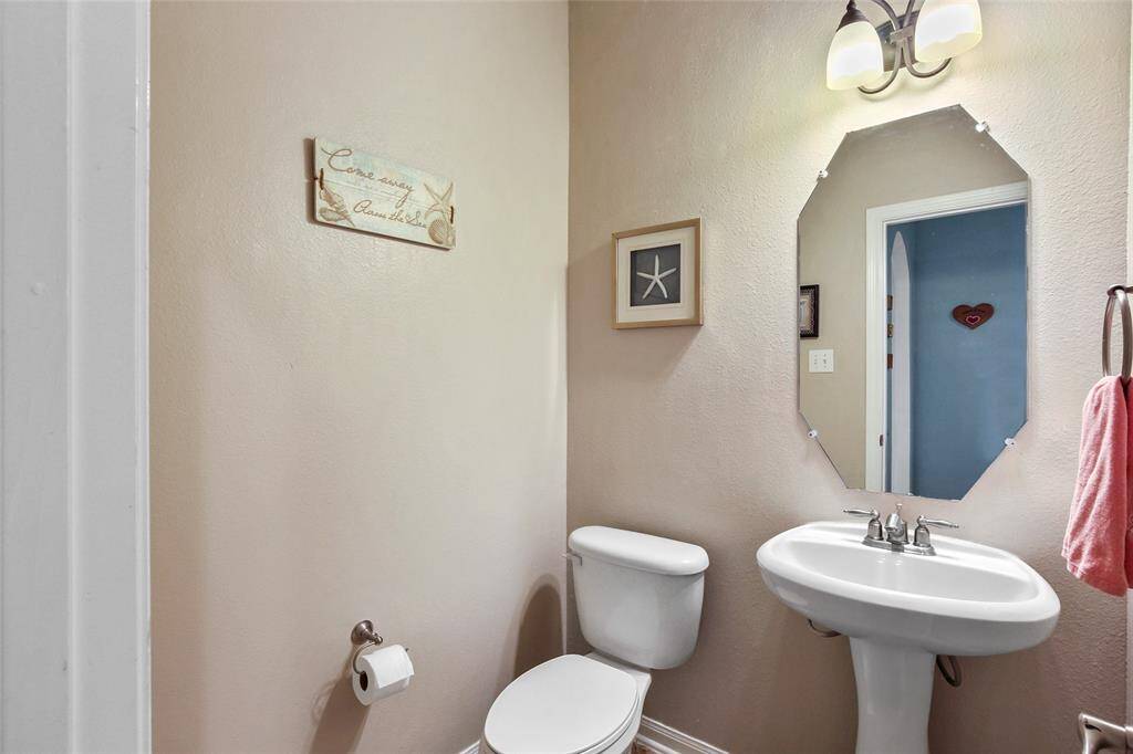 Downstairs half bath.