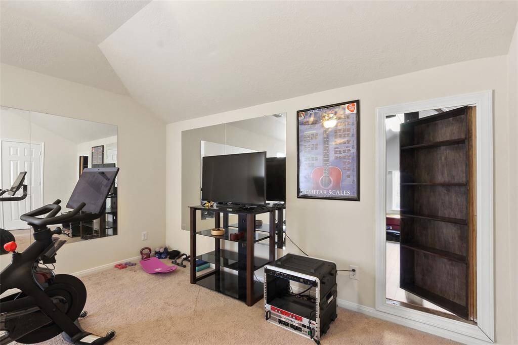 Notice the bookcase door to the hidden "speak easy" room? Currently being used for storage but lots of options.