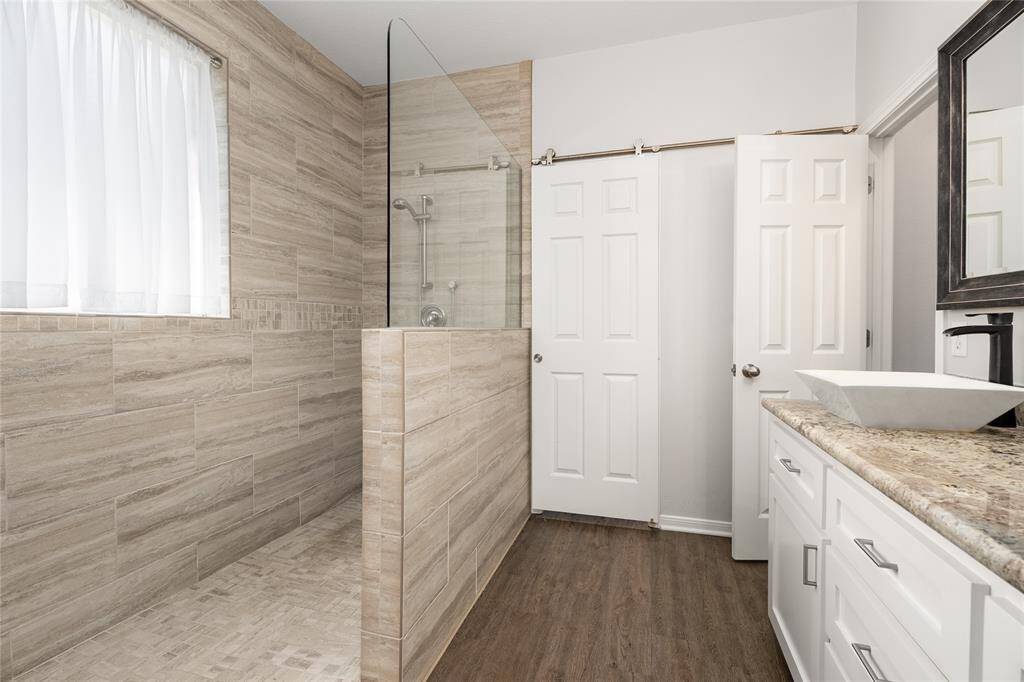 Huge walk-in shower!