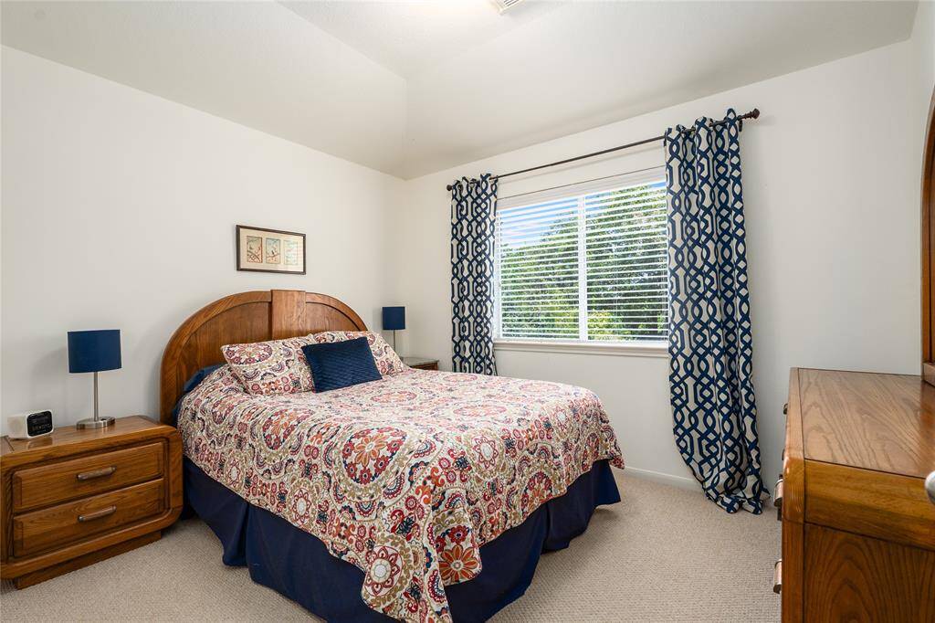 This is the third and smallest upstairs bedroom. And it is still plenty enough room.