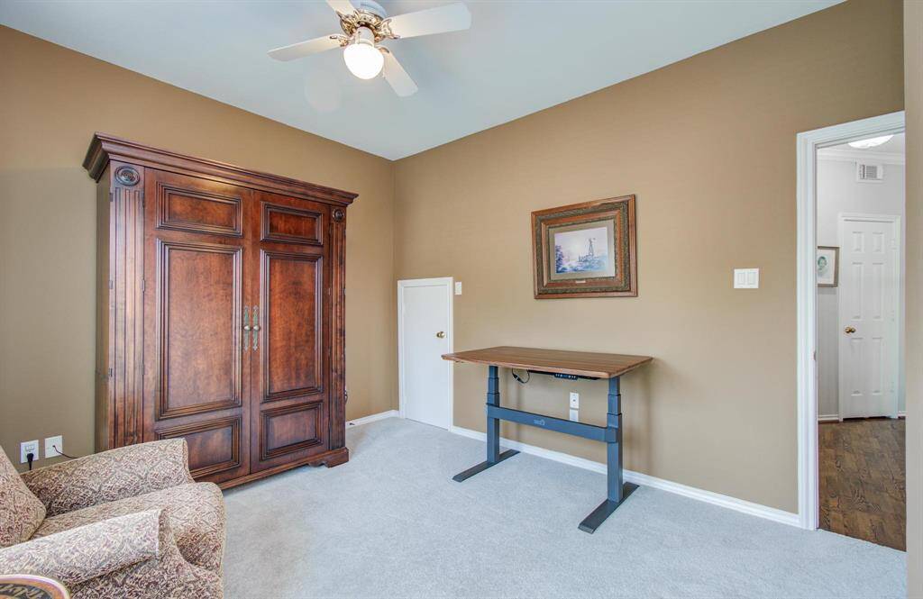 Fourth bedroom currently being used as an office