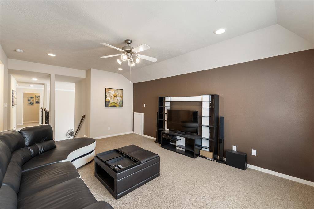 Upstairs game room