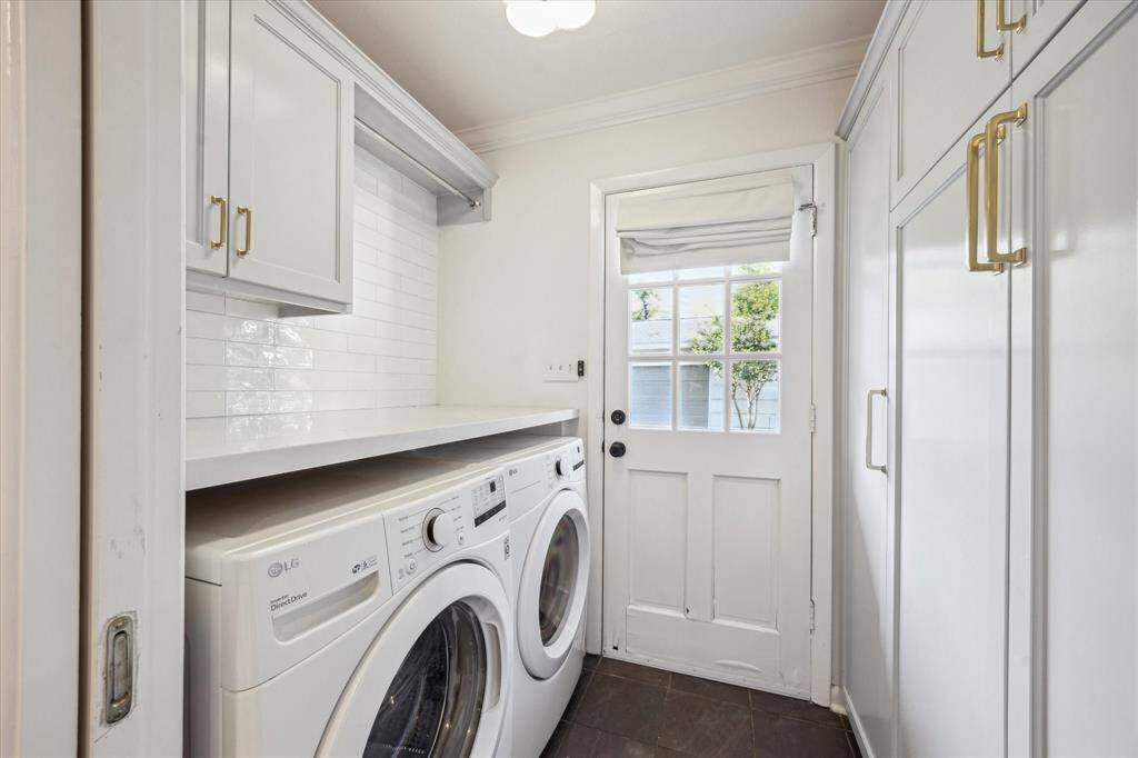 Utility room with built-in storage for a mud room!