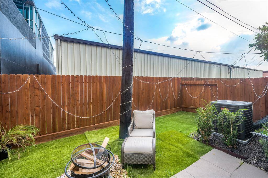 Another angle of the back yard green space.