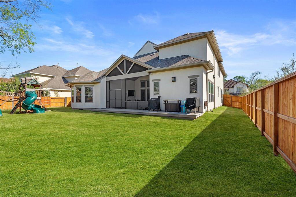 This extended patio area is perfect for grilling and hosting outdoor gatherings, offering plenty of space for a grill, seating, and other outdoor essentials.