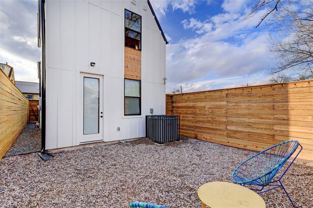 High fence provides plenty of privacy.