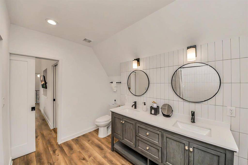 The vanity provides tons of storage.