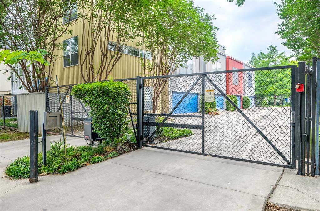 Gated entry for added privacy and safety.