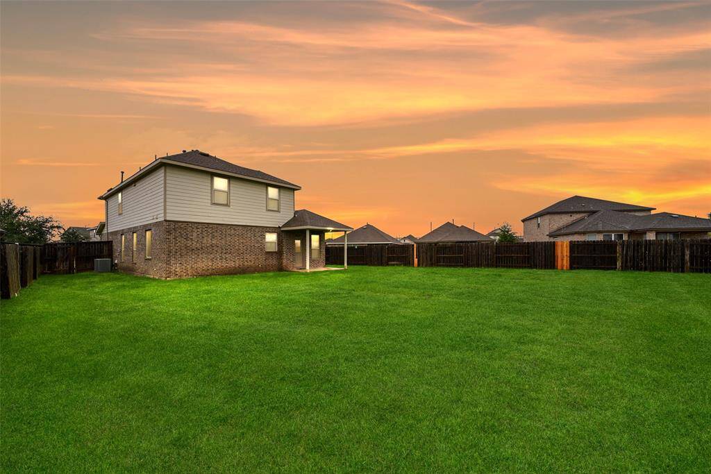 The oversized backyard is the perfect place to end your day in relaxation.
