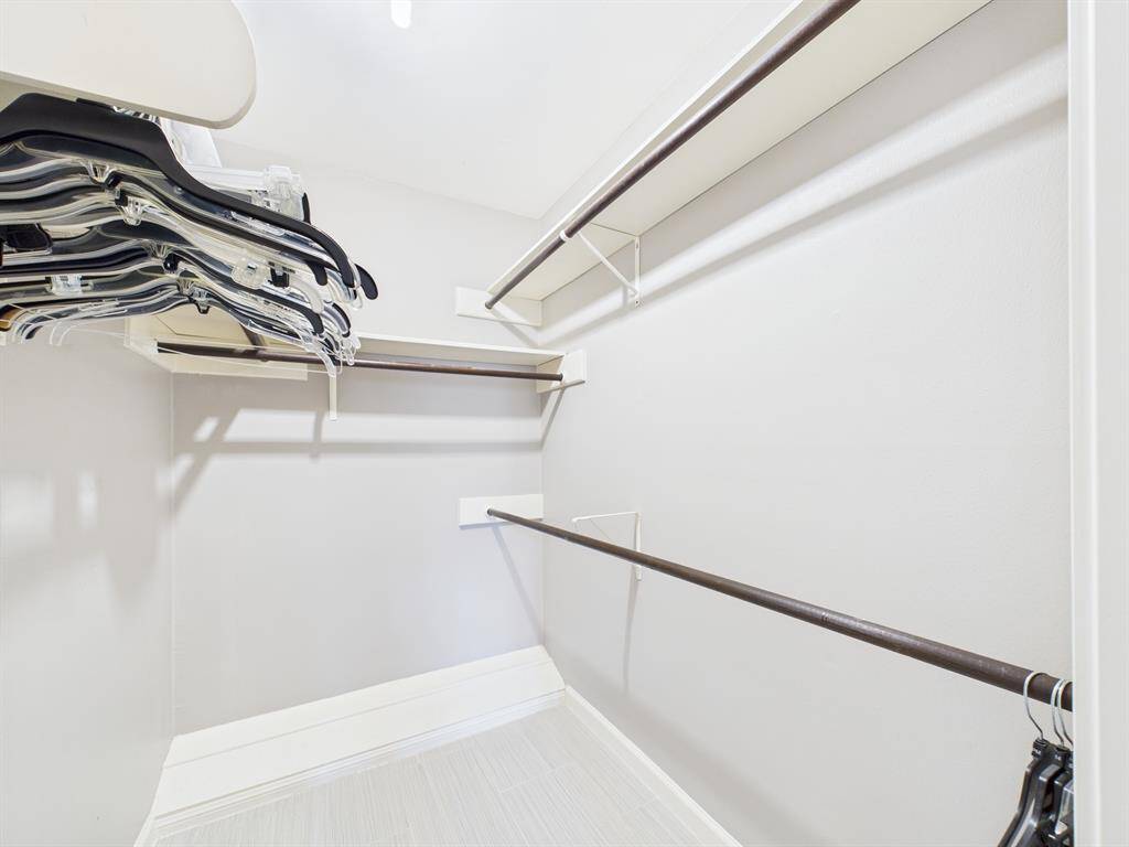 One of Two Spacious Walk-in Closets