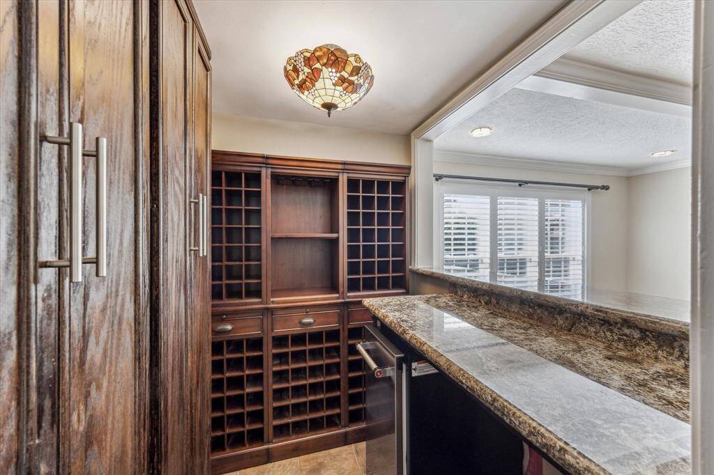 Entertainer's bar off of the family room!