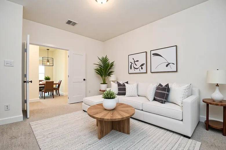 staged media room