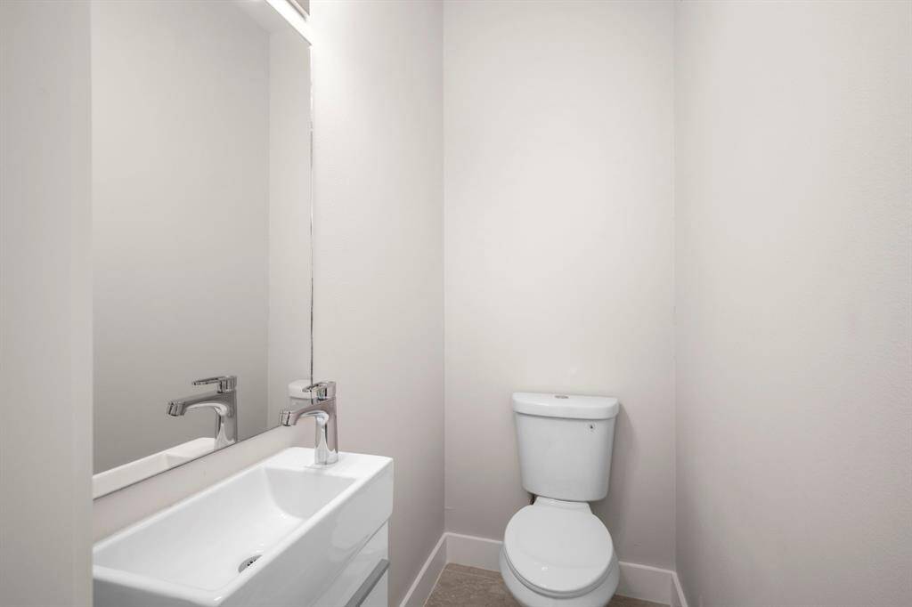 Half bathroom on 1st floor.