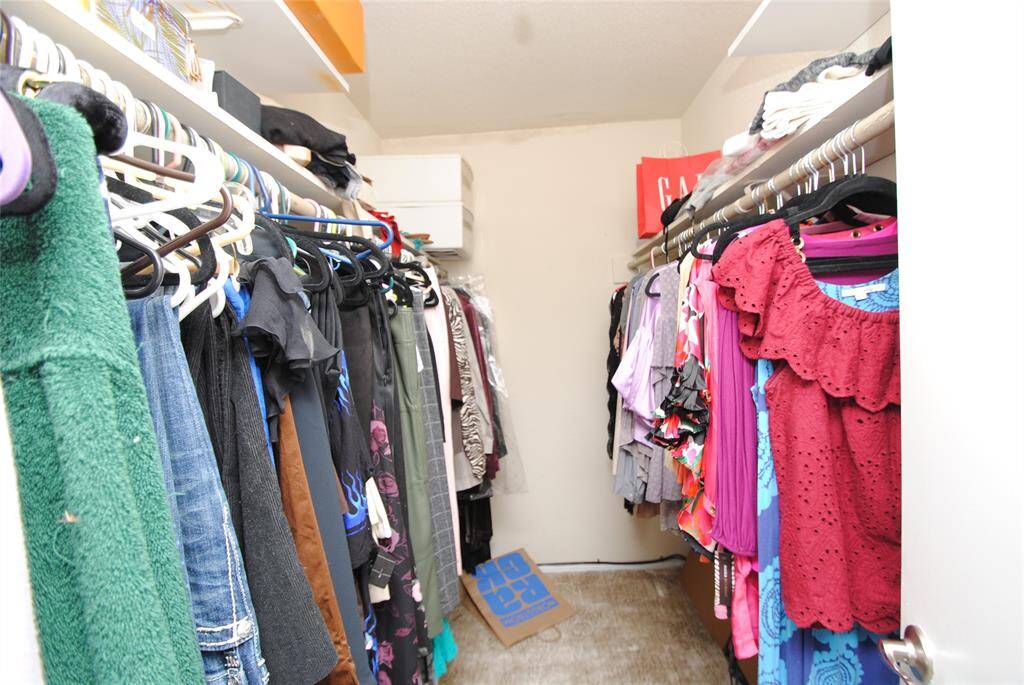 Large wall in Primary closet.