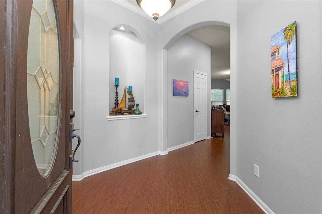 View from family room looking towards the foyer.
