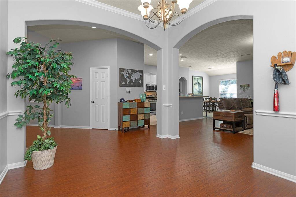 Formal dining currently used as an office.