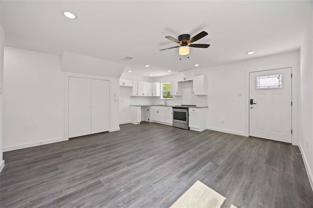 Living/Kitchen staged