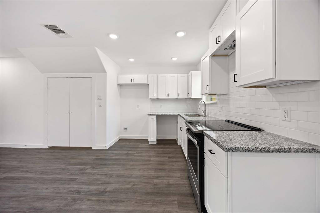 Living/Kitchen staged