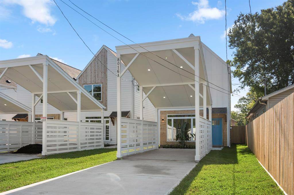Carport view from the street.