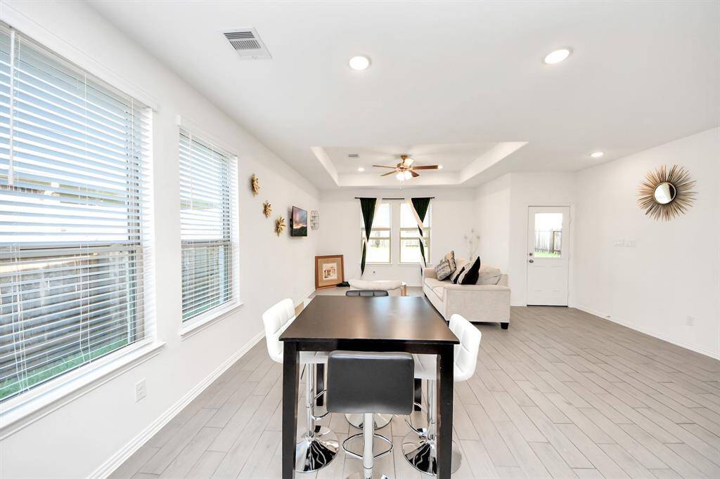 Dinning area open to living room.