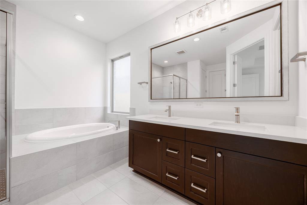 Primary Bath with Separate Shower and Tub