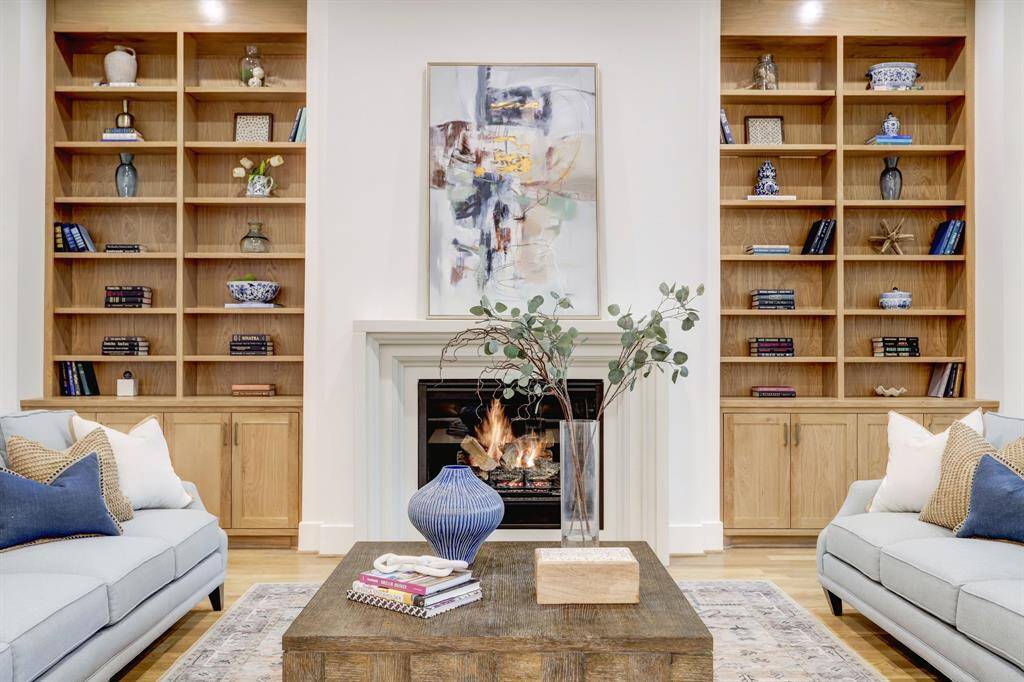 Previous Garden Oaks home by Arch Angelo Homes.  Living room