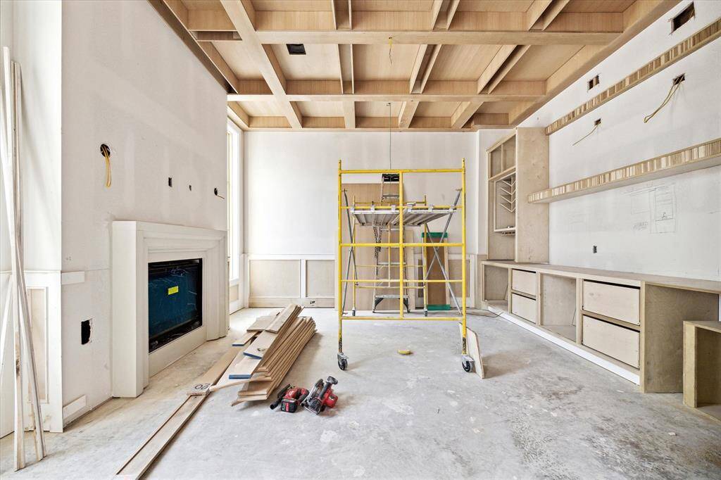 Designed as a study, this room promised to be a show-stopper and flexible in function. Construction as of May 24
