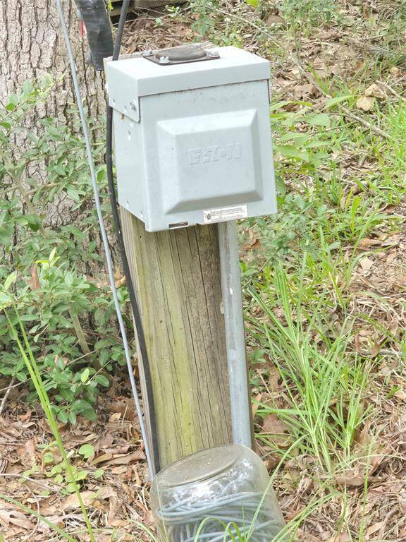 Dedicated exterior recreational vehicle (RV)  power outlet.