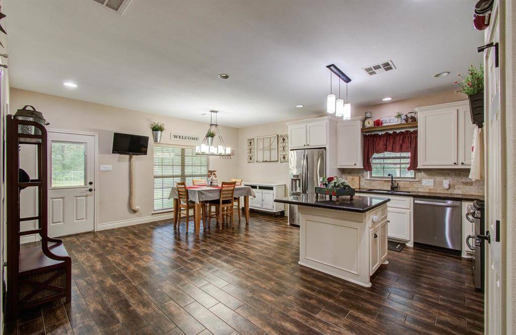 Very spacious dining area.
