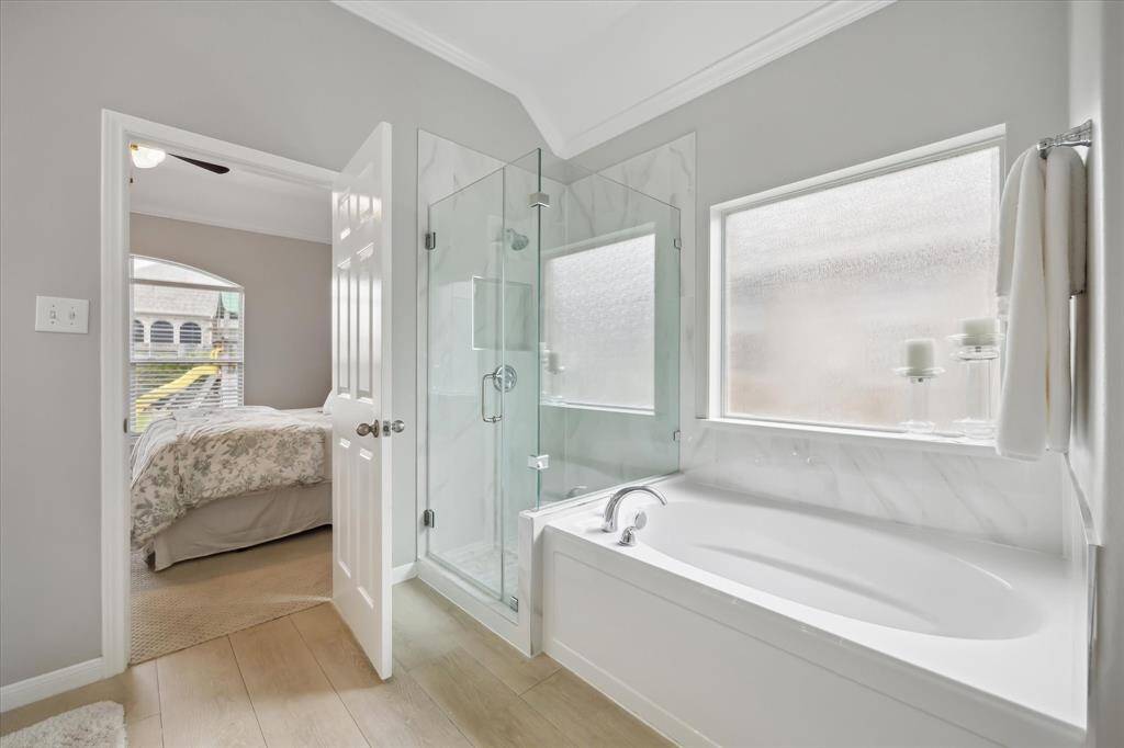 Primary bath remodeled in 2024 - separate tub and shower