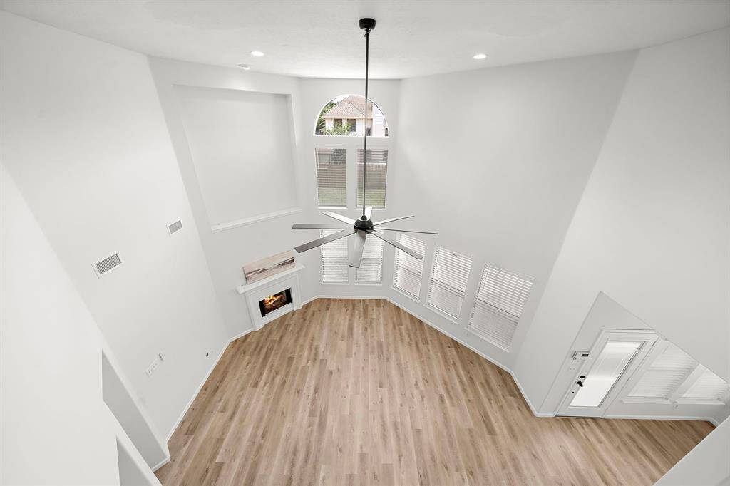 Family room looking from upstairs