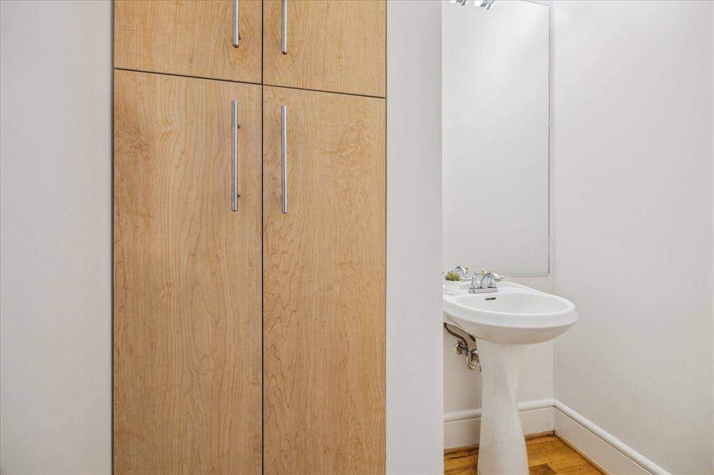 There is a half bathroom on the 2nd floor from the main living.