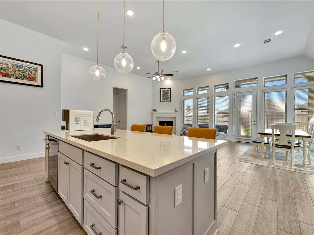 Oversized Kitchen Island with sink