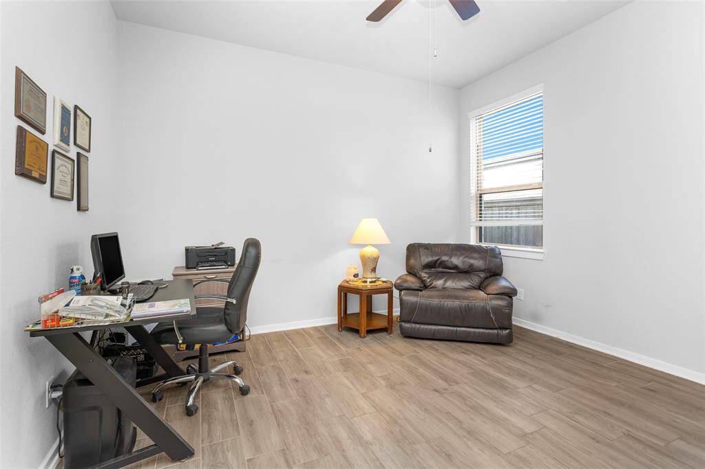 This closed-off space can be used as a guest or multigenerational suite, complete with a bedroom and bathroom
