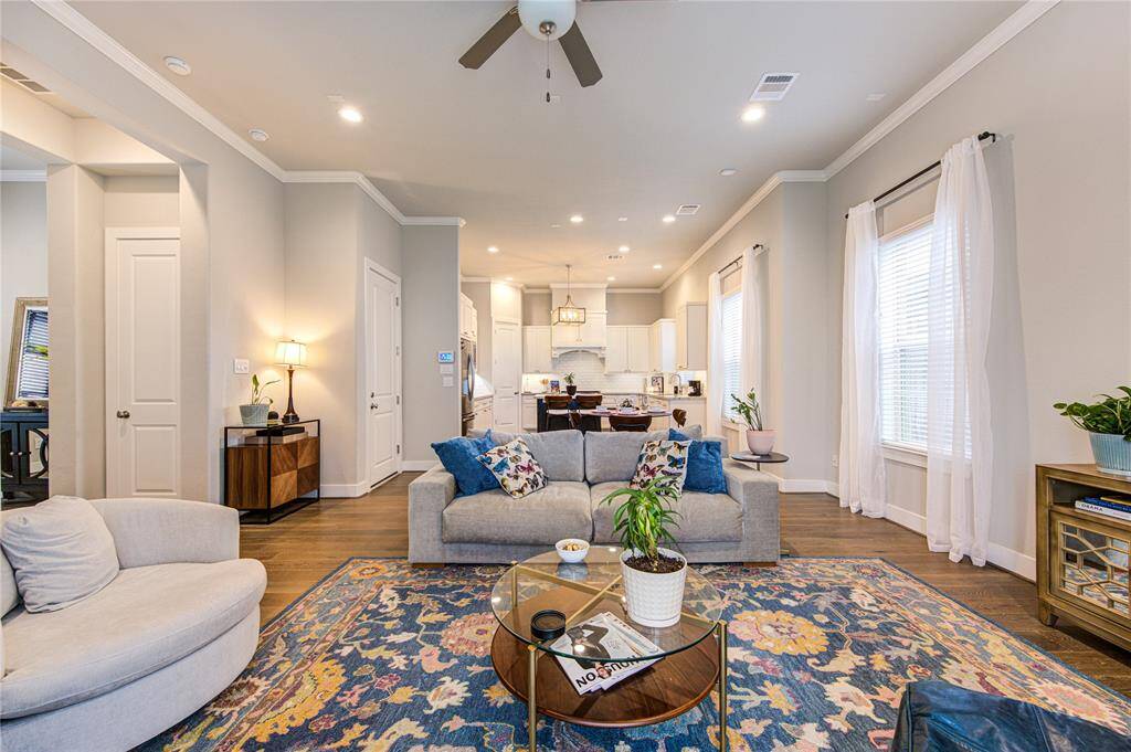 Thoughtfully designed for first-floor living, this space combines comfort and sophistication with high-end finishes and timeless style.